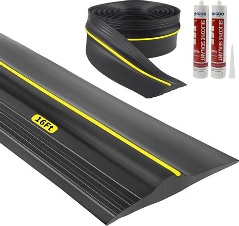 Universal Garage Door Bottom Threshold Seal Rubber Strip with Adhesives ...