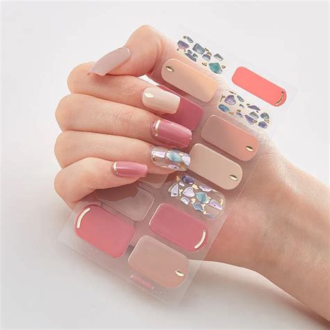 4 вида 0f наклейки для ногтей Обертывания для ногтей DIY наклейки для ...