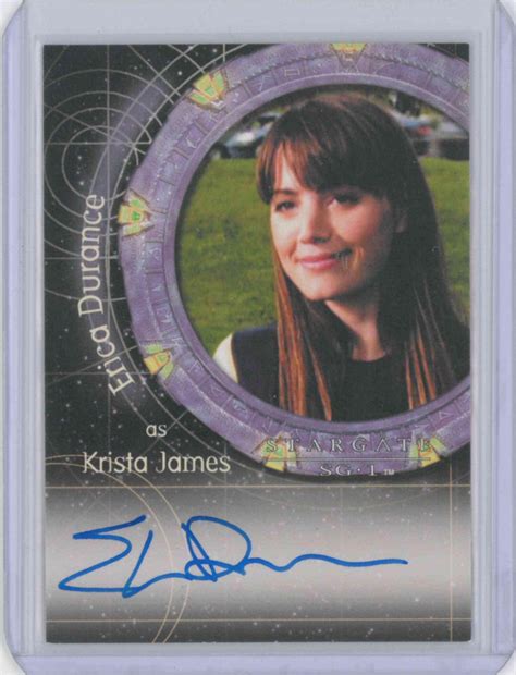STARGATE SG-1 AUTOGRAPH SIGNED #A68 ERICA DURANCE / KRISTA JAMES