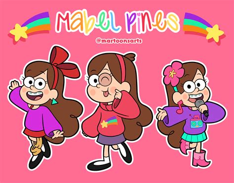 Gravity Falls 10 Yrs: Fav. Character - Mabel Pines by martoonsarts on