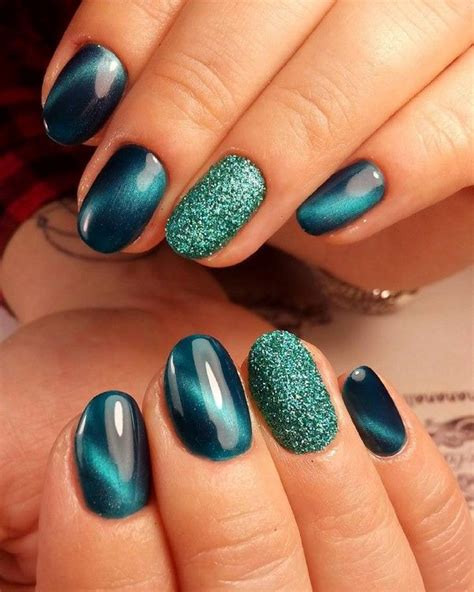 Модный маникюр «кошачий глаз» 2024-2025: новинки, фото | Cat eye nails ...