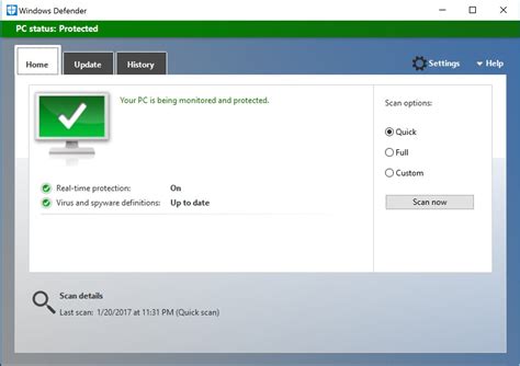 Here's what the Windows Defender Security Center will look like in ...