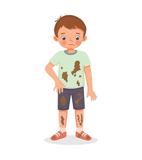 dirty kid clipart