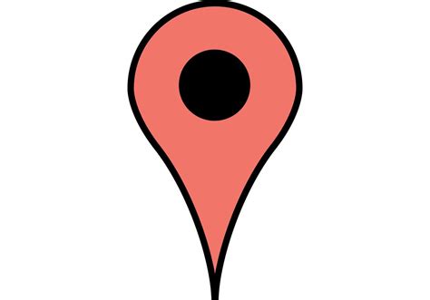 google maps pointer icon   vector art stock