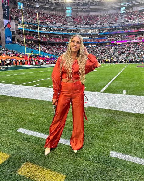 Brittany Mahomes Dons Red Latex Jumpsuit at the 2024 Super Bowl | Us Weekly