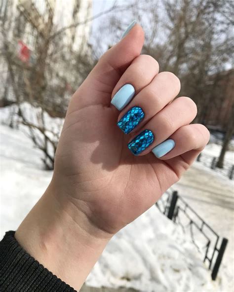 Нижний Новгород| Маникюр on Instagram: “Ромбы под витражем💙