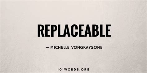 replaceable  words