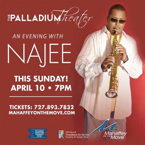 Smooth jazz pioneer Najee plays at The Palladium April 10