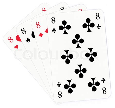 Poker of eights | Stock image | Colourbox
