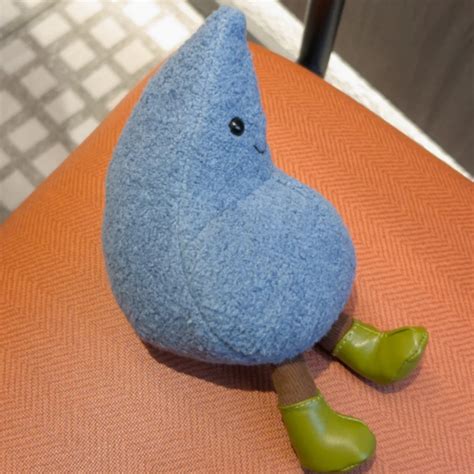 Jellycat 2025 Latest Plush Toys - Amuseables Happy Raindrop - Blue/5