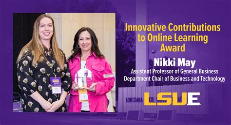 LSUE's Nikki May Receives Award for Learning Innovation