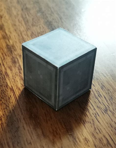 Netherite Block - Pixel Papercraft