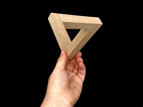 Free STL file Penrose Triangle Impossible Object Optical Illusion 🔺・3D ...