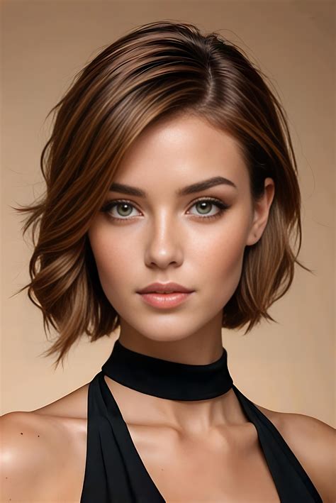 Fans of light chocolate brown hair color adore the natural look 18
