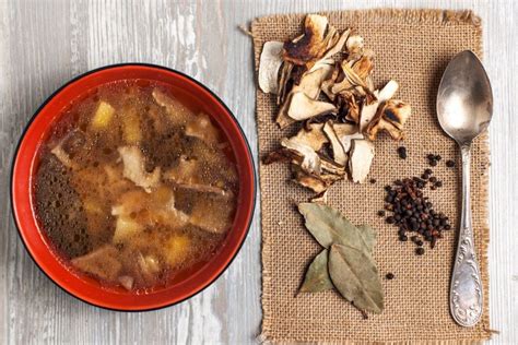 Суп из сушеных белых грибов – простой и вкусный рецепт, как приготовить ...