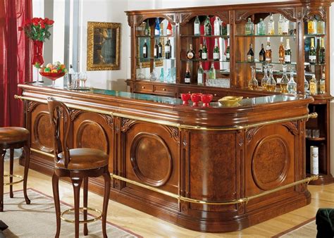 L-Shape Classical Italian Home Bar Set – WNL160 – WoodnLuxury Canada