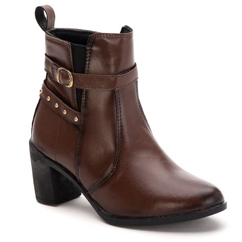 Bota Cano Curto E Salto Quadrado - Bota Coturno Feminina Cano Curto Salto Quadrado | Shopee Brasil