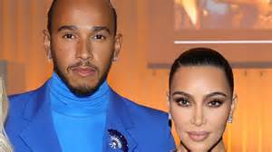 moment kim kardashian  lewis hamiltons intimate romance