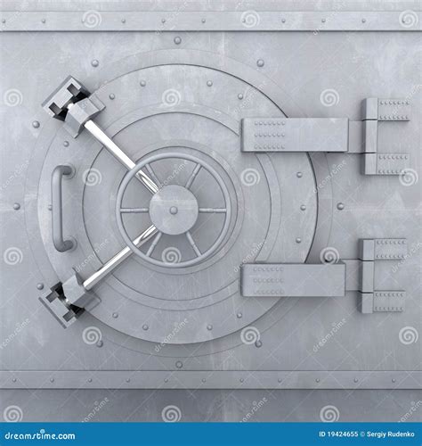 Old Bank Vault stock illustration. Illustration of iron - 19424655