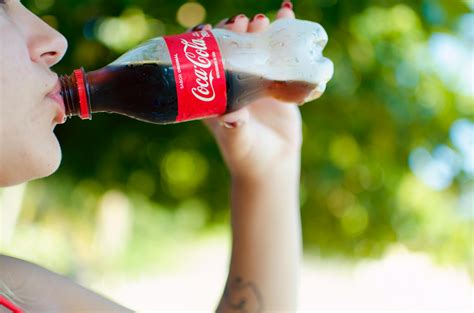 Woman Drinking Coca Cola · Free Stock Photo