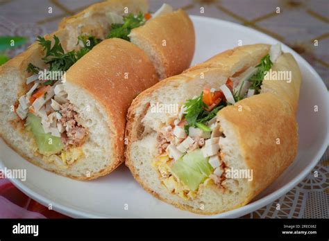 khao jee ,pate lao food style in luangprabang northern laos Stock Photo ...