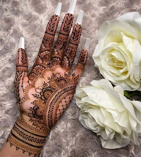 Most beautiful stylish dubai front hand mehndi designs collections ...