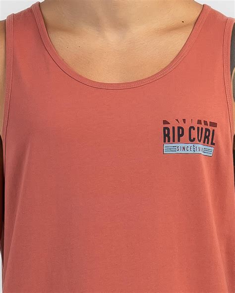 Shop Rip Curl Origins Palms Singlet In Dusty Mushroom - Fast Shipping