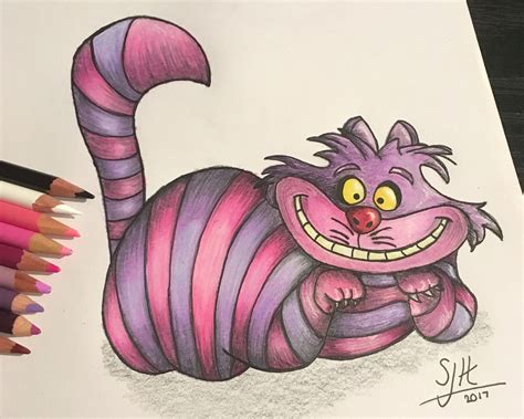 Cheshire Cat Sketch at PaintingValley.com | Explore collection of ...