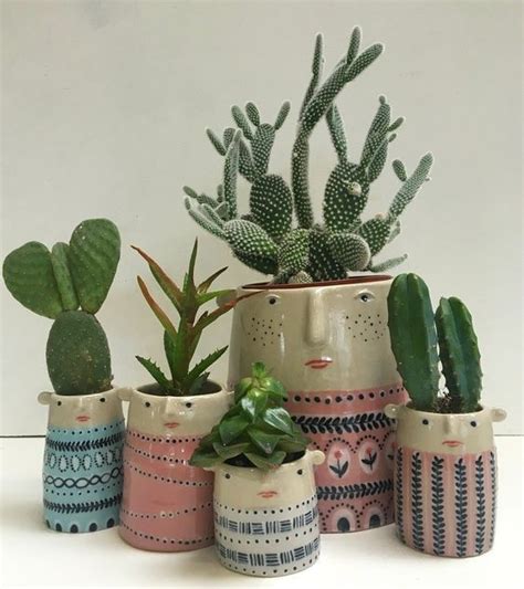 горшок кружка с лицом как сделать своими руками | Pottery designs ...