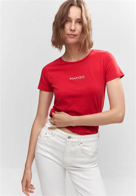 Футболка с коротким рукавом женский Mango (Манго) 57001059 купить за ...