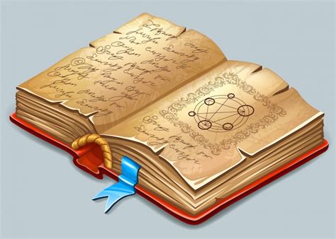 Книга магических заклинаний и колдовства. | Бесплатно векторы