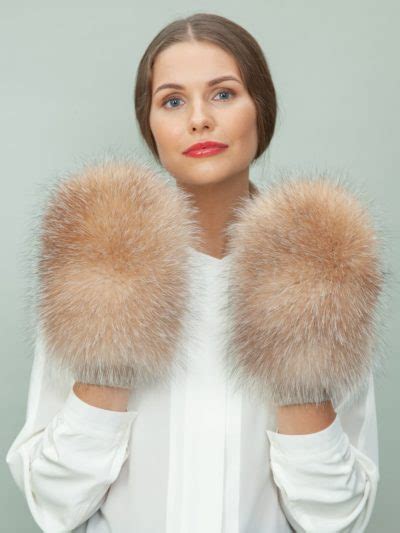 Black Sheepskin & Mink Fur Mittens for Women | Handmade by NordFur