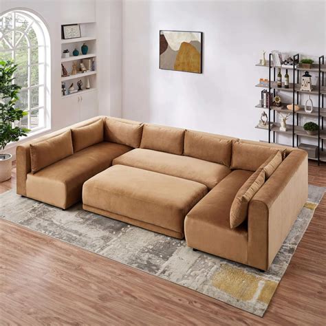 Alen Modular Corner Sectional Mid-Century Modern Sofa - Eurway