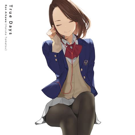 yom miru tights aikawa ren disc cover pantyhose seifuku sweater