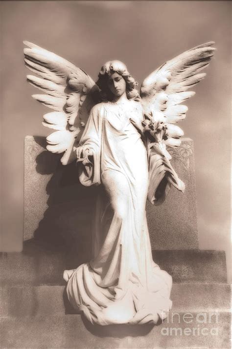 Dreamy Angel Wings Statue Monument - Ethereal Surreal Angel Statue ...