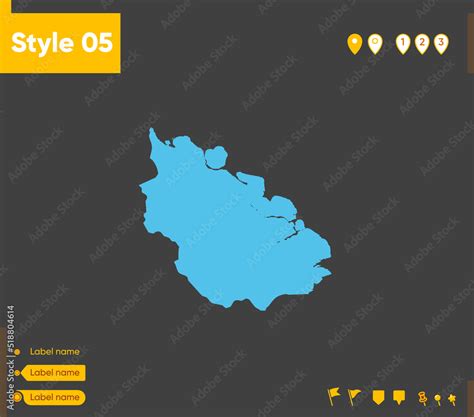 riau indonesia map isolated  gray background outline map vector