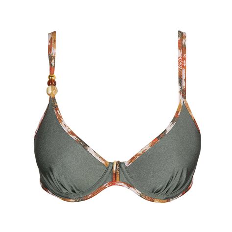 Marie Jo Swim CRETE Inca Gold Tiefdekolletiertes Bikini-Top | Marie Jo