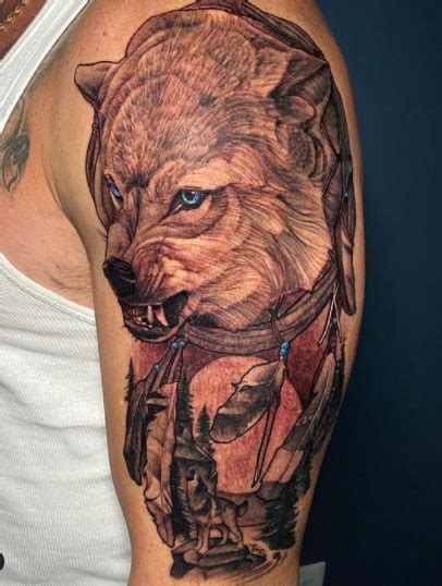 90 Influential And Bold Alpha Wolf Tattoo Ideas And Designs For Men ...