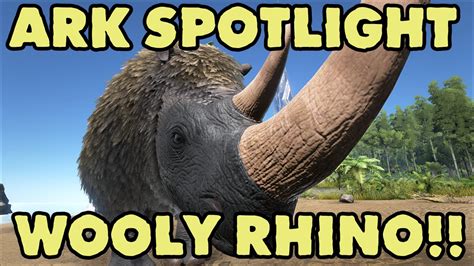ARK: SPOTLIGHT - Wooly Rhino! :O :O :O - YouTube