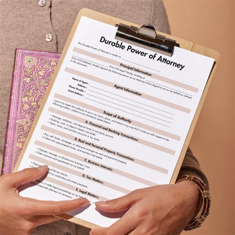 Durable Power of Attorney, Printable Durable Power of Attorney Form