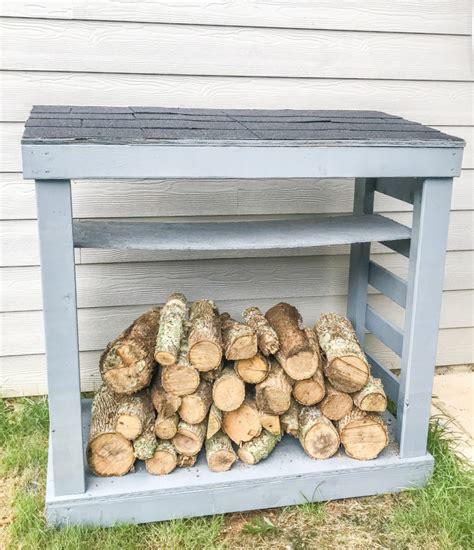 Easy DIY Firewood Rack With Roof: Build Plans : DIY Projects