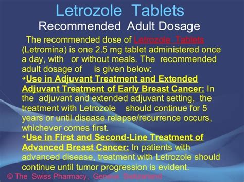 Letrozole Tablets for Treatment of Breast Cancer in Post-Menopausal