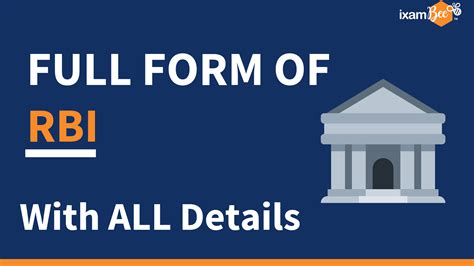Full Form of RBI | What does RBI stand for?