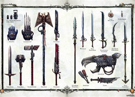 Assorted Warhammer 40k weaponry. | Unconventional Weapons | Warhammer ...