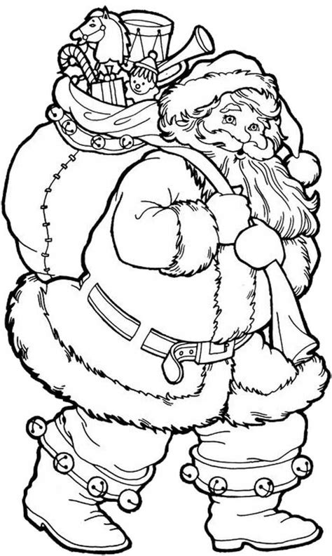 Free Christmas Coloring Pages Santa Claus - Tripafethna