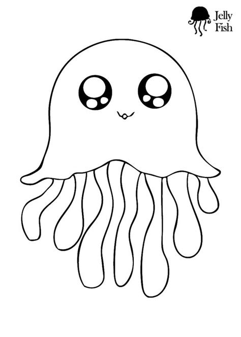 Simple Jellyfish Drawing at GetDrawings | Free download