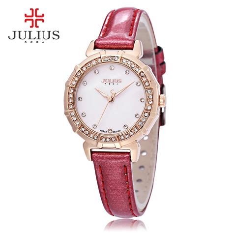 Aliexpress.com : Buy Julius Women Quartz Watch 3ATM Rhinestone Dial ...