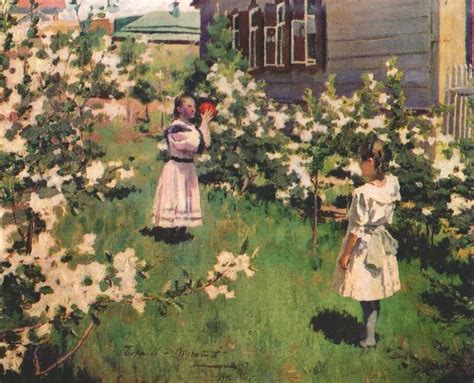 borisov-musatov flowers in may 1894 (картина) — Виктор Борисов-Мусатов
