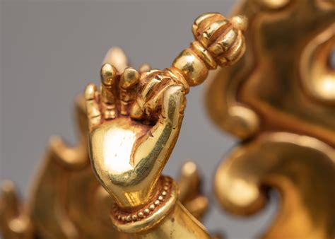 dorje drollo statue  gold gilded sculpture