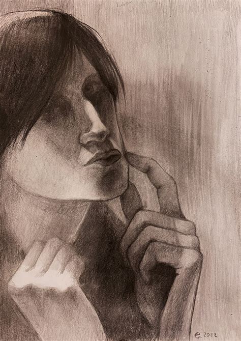 rysunek portret  behance